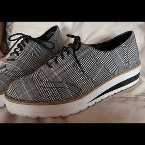 Madden Girl lace-up wedge shoes